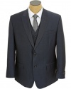 Sean John Mens Blue Solid 3 Piece Suit- Size 40S