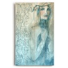 Mermaid by Artist Biljana Kroll 14x23 Planked Wood Sign Wall Decor Art