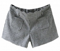 Women's Houndstooth Boot Cut Casual Woolen Shorts Plus Size