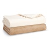 Hudson Park Ultra Soft Reversible King Blanket Ivory