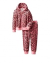 Juicy Couture Girl's Printed Velour Jog Set, It Girl Uptown, 2t