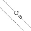 Sterling Silver 1mm Box Chain Necklace 14, 16, 17, 18, 19, 20, 22, 24, 30, 36