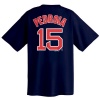 Dustin Pedroia Navy Majestic Player Name and Number Boston Red Sox Youth T-Shirt