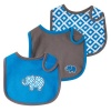 Yoga Sprout Bibs, Blue Elephant, 3 Count