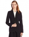 Calvin Klein Women's Single Button Suit Jacket,Black,16