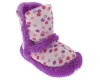 Capelli New York Dotted Girls Slipper Boot With Faux Fur Trim