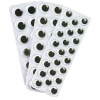 Peel & Stick Wiggle Eye Sheets: Black 49 Piece Set