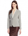 Calvin Klein Women's Pinstripe 1 Button Suit Jacket