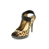 Pelle Moda Issa Womens High Heel Leopard Sandals