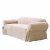 Soft Micro Suede Solid BEIGE / TAN / KHAKI Couch/sofa Cover Slipcover