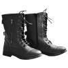 Twisted Women's Trooper Rear Buckle Military Boot