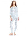 St. Eve Women's Thermal Heart Print Pajama Set