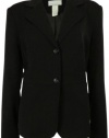 Charter Club Womens Double Button Classic Knit Blazer