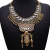 Girl Era Egypt Totem Hot Fashion Retro Jewelry Pendant Good Bib Temperament Necklace(gold)