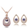 LadyHouse Vintage Two-Pieces Sautoir Female Character High-Grade Princess Crystal Necklace