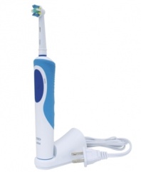 Penetrating deep between teeth and gums to sweep away plaque, this toothbrush gets into the tight crevices of your smile for a floss-like clean that is far superior to your ordinary toothbrush.  The 2-minute timer keeps you on track when brushing for a whiter, brighter smile. 2-year limited warranty. Model D12523.