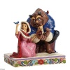 Jim Shore Disney Traditions Belle and Beast in Winter Figurine, 6.25