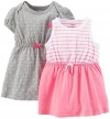 Carter's Baby Girls' 2 Pack Dresses (Baby) - Pink - 6 Months