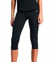 Women's Nike Tech Capri Pant Black/Reflective Silver Size Small