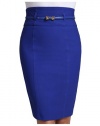LE3NO Womens Plus Size High Waisted Midi Skirt with Stretch