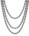 HinsonGayle AAA Handpicked 8-8.5mm Multicolor Black Oval Freshwater Cultured Pearl Rope Necklace 65