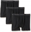 Calvin Klein Men's 3-Pack Cotton Classic Boxer Brief, Black, Large