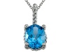 Genuine Blue Topaz Pendant by Effy Collection 14kt Gold