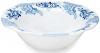 Q Squared Cambridge Rose in Cobalt BPA-Free Melamine Serving Bowl, 12-Inches