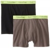 Calvin Klein Boys' Black and Gray Boxer Briefs, Pack of Two