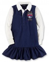 Ralph Lauren Toddler Girls Rugby Dress Navy Size 3/3T