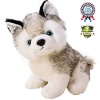 Husky Dog Baby Kids Plush Toys,White and Gray,3 Size Stuffed Animal Plush