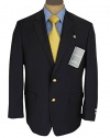 Ralph Lauren Mens 2 Button Navy Blue Wool Blazer Sport Coat Jacket
