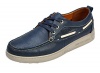 Serene Mens Fashion Casual Lace Up Ruched Round Toe Flat Board Ankle Walking Dress Business Oxfords(9 D(M) US, Navy)