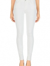 J Brand Jeans Women's Maria High Rise Skinny Solid White