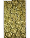 Gold Lace- Hard White Plastic Case with Black Rubber Lining- for the Apple Iphone 5c ONLY (Not compatible with the Standard iPhone 5, 5s)