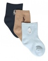 Polo Ralph Lauren Boys Infant Crew Socks 3pairs