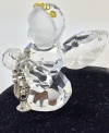 Carlucci Italian Swarovski Crystal Angel Trumpet Figurine Collectible 2.5
