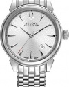Bulova Accutron #63B156 Men's Gemini Swiss Made Stainless Steel Silver Dial Automatic Watch