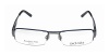 Ad.lib 3102 Mens/Womens Rectangular Half-rim Titanium Eyeglasses/Glasses (51-18-140, Dark / Light Blue)