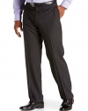 Geoffrey Beene Big & Tall Tonal Neat Suit Pants (54 X 30, Black)