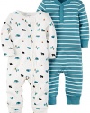 Carter's Baby Boys 2 Pk 126g268, Ivory, 3 Months