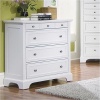 Home Styles 5530-41 Naples Four Drawer Chest, White Finish