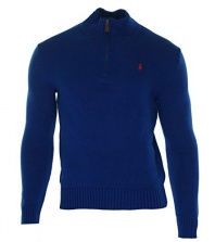 Polo Ralph Lauren Men's Half Zip Cotton Sweater