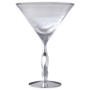 Nambé Twist Martini Glass, Clear