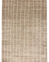 Rectangular Moroccan Trellis 5' x 7' (59 inch by 83 inch) Cream Area Rug Zahra Collection Luxury Frieze Pile