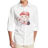 Memoy Mike Cute Trout Men's Long Sleeve Latest S White