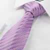 Dan Smatree ties New Cheap Men's Tie Necktie Striped Pink Violet JACQUARD WOVEN for Men's dress Groomsmen JV825