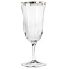 Wedgwood Classic Banded Iced Platinum Beverage, Clear