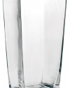Flower Glass Vase Decorative Centerpiece For Home or Wedding by Royal Imports - Tall Square Tapered Shape, 10 Tall, 5x5 Opening