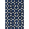 Momeni Rugs BLISSBS-11NVY2030 Bliss Collection, Hand Carved & Tufted Contemporary Area Rug, 2' x 3', Navy Blue
